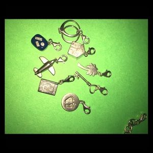 Blue Nile charm bracelet and charms
